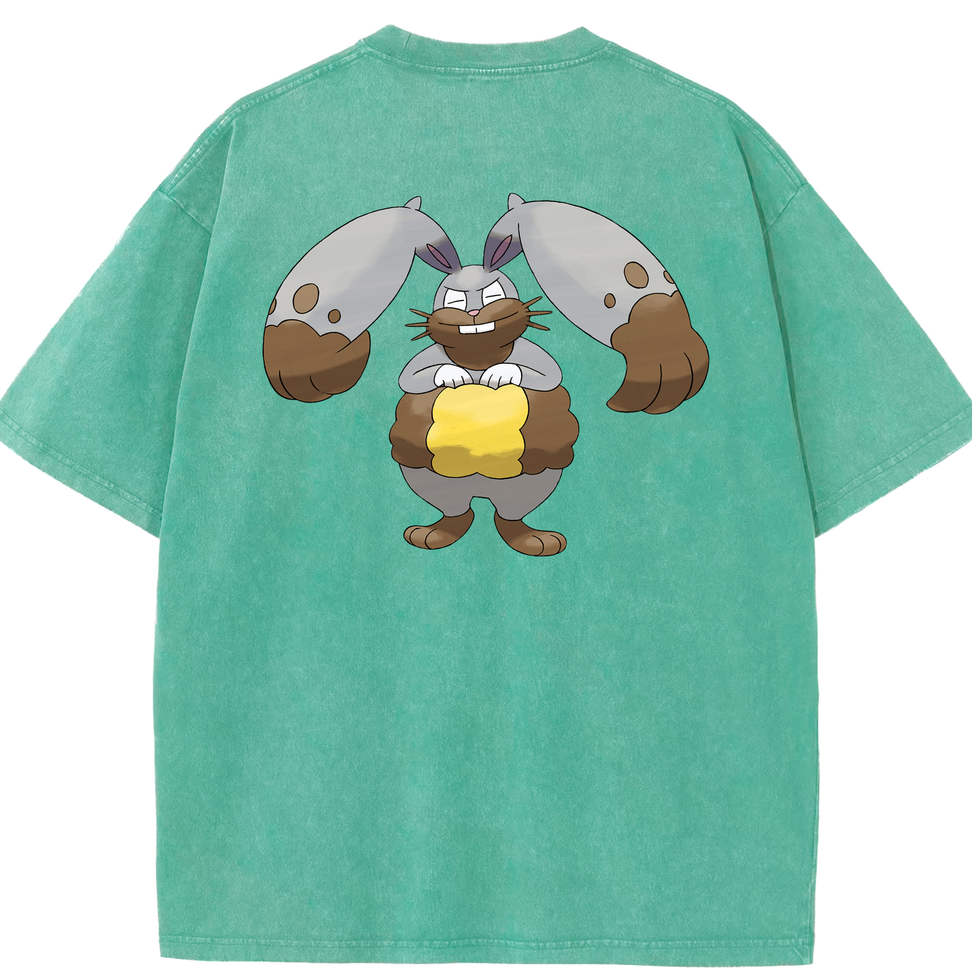 （画像用） ポケットモンスター Pokémon 綿100% ヴィンテージ風 半袖Tシャツ（背面プリント）